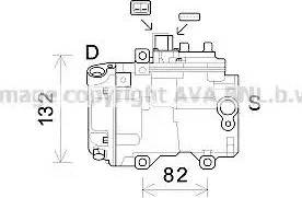 AVA TOK623 - Compressore, Climatizzatore www.autoricambi360.it