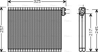 AVA TO V484 - Evaporatore, Climatizzatore www.autoricambi360.it