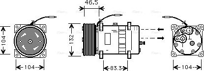 AVA VLAK037 - Compressore, Climatizzatore www.autoricambi360.it