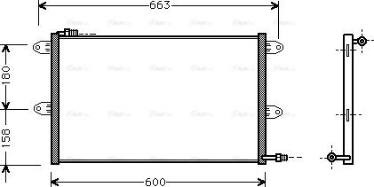 AVA VN5144 - Condensatore, Climatizzatore www.autoricambi360.it