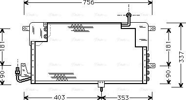 AVA VN5141 - Condensatore, Climatizzatore www.autoricambi360.it