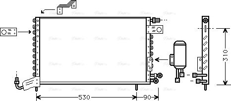 AVA VN5142 - Condensatore, Climatizzatore www.autoricambi360.it