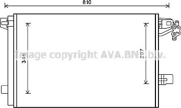 AVA VN5328D - Condensatore, Climatizzatore www.autoricambi360.it
