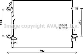 AVA VN5322 - Condensatore, Climatizzatore www.autoricambi360.it