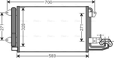 AVA VN5209D - Condensatore, Climatizzatore www.autoricambi360.it