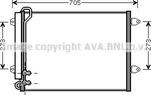 AVA VN5225 - Condensatore, Climatizzatore www.autoricambi360.it
