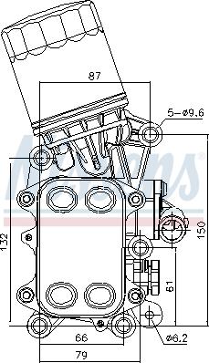 AVA VN3468H - Radiatore olio, Olio motore www.autoricambi360.it