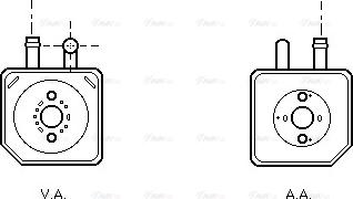 AVA VN3082 - Radiatore olio, Olio motore www.autoricambi360.it