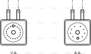 AVA VN3148 - Radiatore olio, Olio motore www.autoricambi360.it
