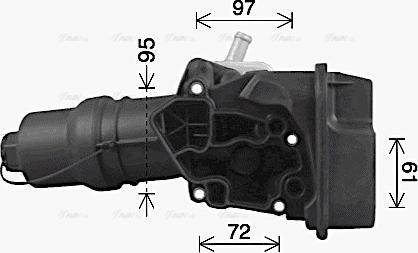 AVA VN3329H - Radiatore olio, Olio motore www.autoricambi360.it