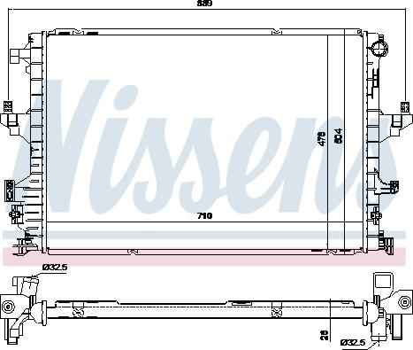 AVA VN2462 - Radiatore, Raffreddamento motore www.autoricambi360.it