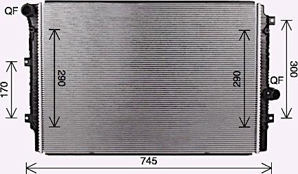AVA VN2414 - Radiatore, Raffreddamento motore www.autoricambi360.it