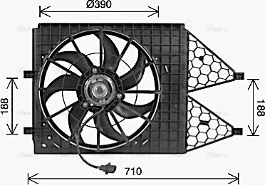 AVA VN7545 - Ventola, Raffreddamento motore www.autoricambi360.it