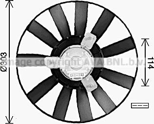 AVA VN7548 - Ventola, Raffreddamento motore www.autoricambi360.it