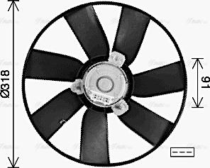 AVA VN7550 - Ventola, Raffreddamento motore www.autoricambi360.it