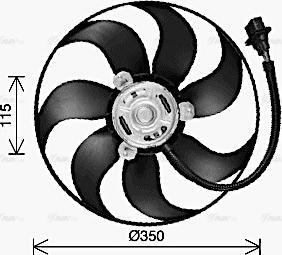 AVA VN7553 - Ventola, Raffreddamento motore www.autoricambi360.it