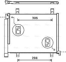 AVA VNA5327D - Condensatore, Climatizzatore www.autoricambi360.it
