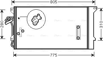 AVA VNA5244D - Condensatore, Climatizzatore www.autoricambi360.it