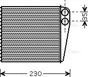 AVA VNA6229 - Scambiatore calore, Riscaldamento abitacolo www.autoricambi360.it
