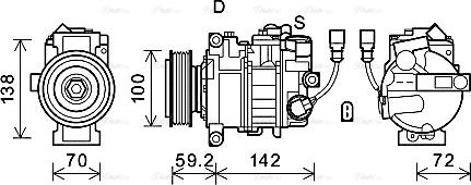 AVA VNAK385 - Compressore, Climatizzatore www.autoricambi360.it