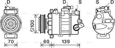 AVA VNK356 - Compressore, Climatizzatore www.autoricambi360.it