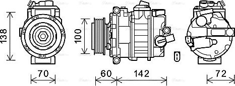 AVA VNK386 - Compressore, Climatizzatore www.autoricambi360.it