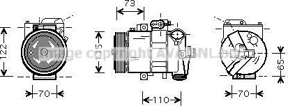 AVA VNK240 - Compressore, Climatizzatore www.autoricambi360.it