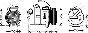 AVA VNK261 - Compressore, Climatizzatore www.autoricambi360.it