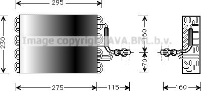AVA VNV016 - Evaporatore, Climatizzatore www.autoricambi360.it