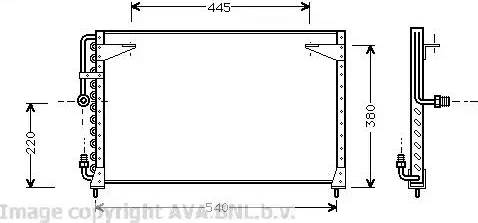AVA VO 5080 - Condensatore, Climatizzatore www.autoricambi360.it