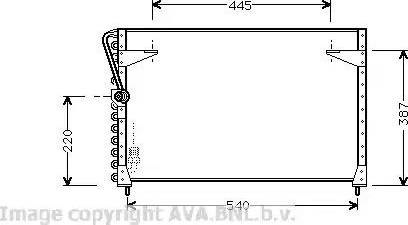 AVA VO 5072 - Condensatore, Climatizzatore www.autoricambi360.it