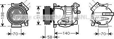 AVA VO K144 - Compressore, Climatizzatore www.autoricambi360.it