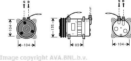 AVA VO K052 - Compressore, Climatizzatore www.autoricambi360.it