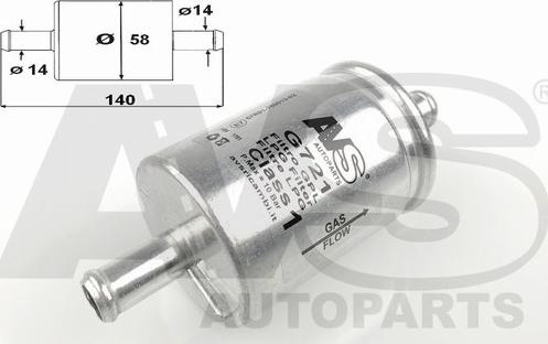 AVS Autoparts G721 - Filtro carburante www.autoricambi360.it