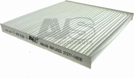 AVS Autoparts HBA189 - Filtro, Aria abitacolo www.autoricambi360.it