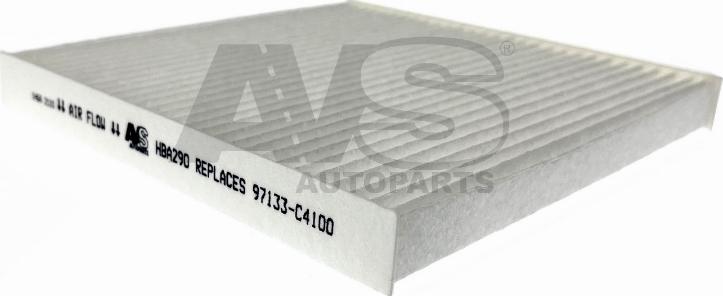 AVS Autoparts HBA290 - Filtro, Aria abitacolo www.autoricambi360.it