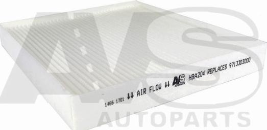AVS Autoparts HBA204 - Filtro, Aria abitacolo www.autoricambi360.it
