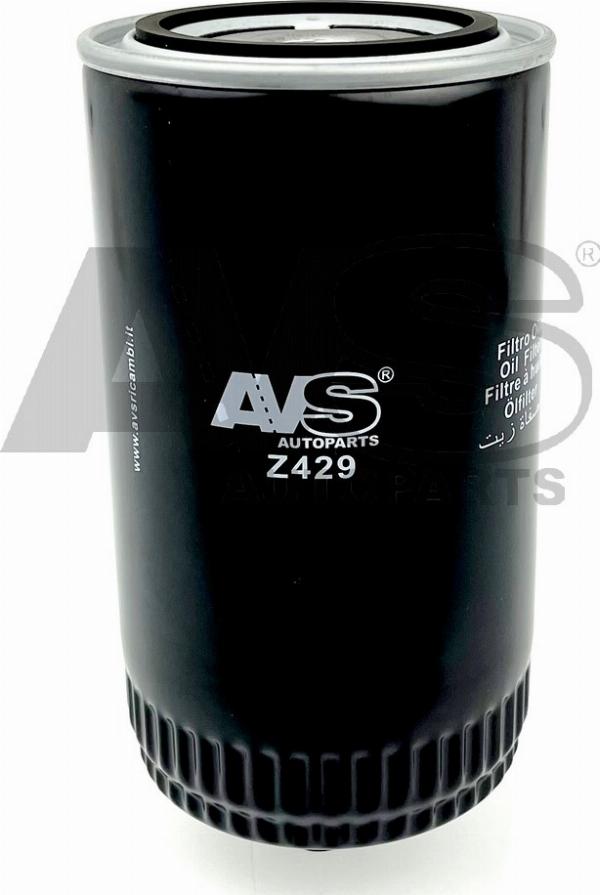 AVS Autoparts Z429 - Filtro olio www.autoricambi360.it