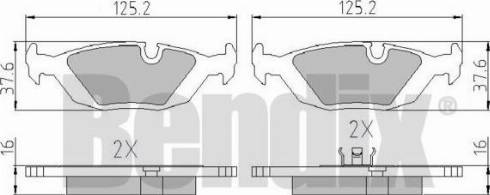 BENDIX 510046 - Kit pastiglie freno, Freno a disco www.autoricambi360.it