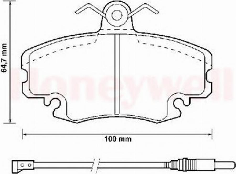 BENDIX 571526B - Kit pastiglie freno, Freno a disco www.autoricambi360.it
