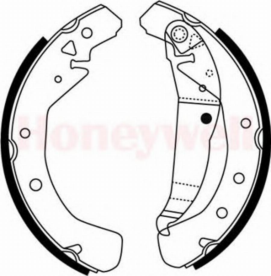 BENDIX 362426 B - Kit ganasce freno www.autoricambi360.it