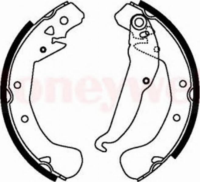 BENDIX 362389B - Kit ganasce freno www.autoricambi360.it