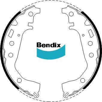 BENDIX DS2342 - Kit ganasce freno www.autoricambi360.it