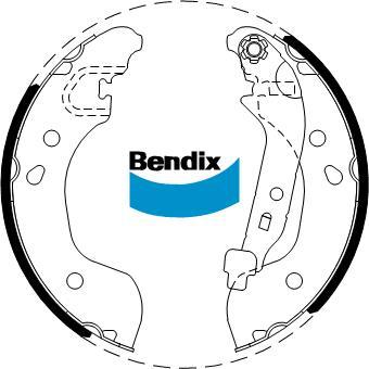 BENDIX DS1827 - Kit ganasce freno www.autoricambi360.it