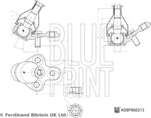 Blue Print ADBP860213 - Giunto di supporto / guida www.autoricambi360.it
