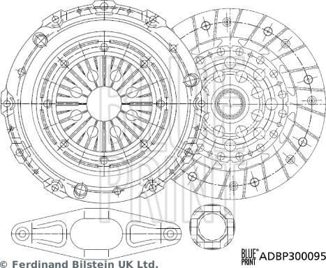Blue Print ADBP300095 - Kit frizione www.autoricambi360.it