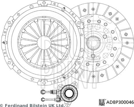 Blue Print ADBP300046 - Kit frizione www.autoricambi360.it