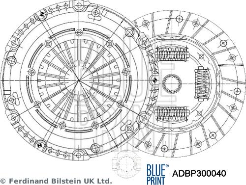 Blue Print ADBP300040 - Kit frizione www.autoricambi360.it