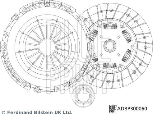Blue Print ADBP300060 - Kit frizione www.autoricambi360.it