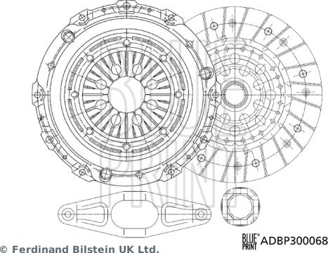 Blue Print ADBP300068 - Kit frizione www.autoricambi360.it